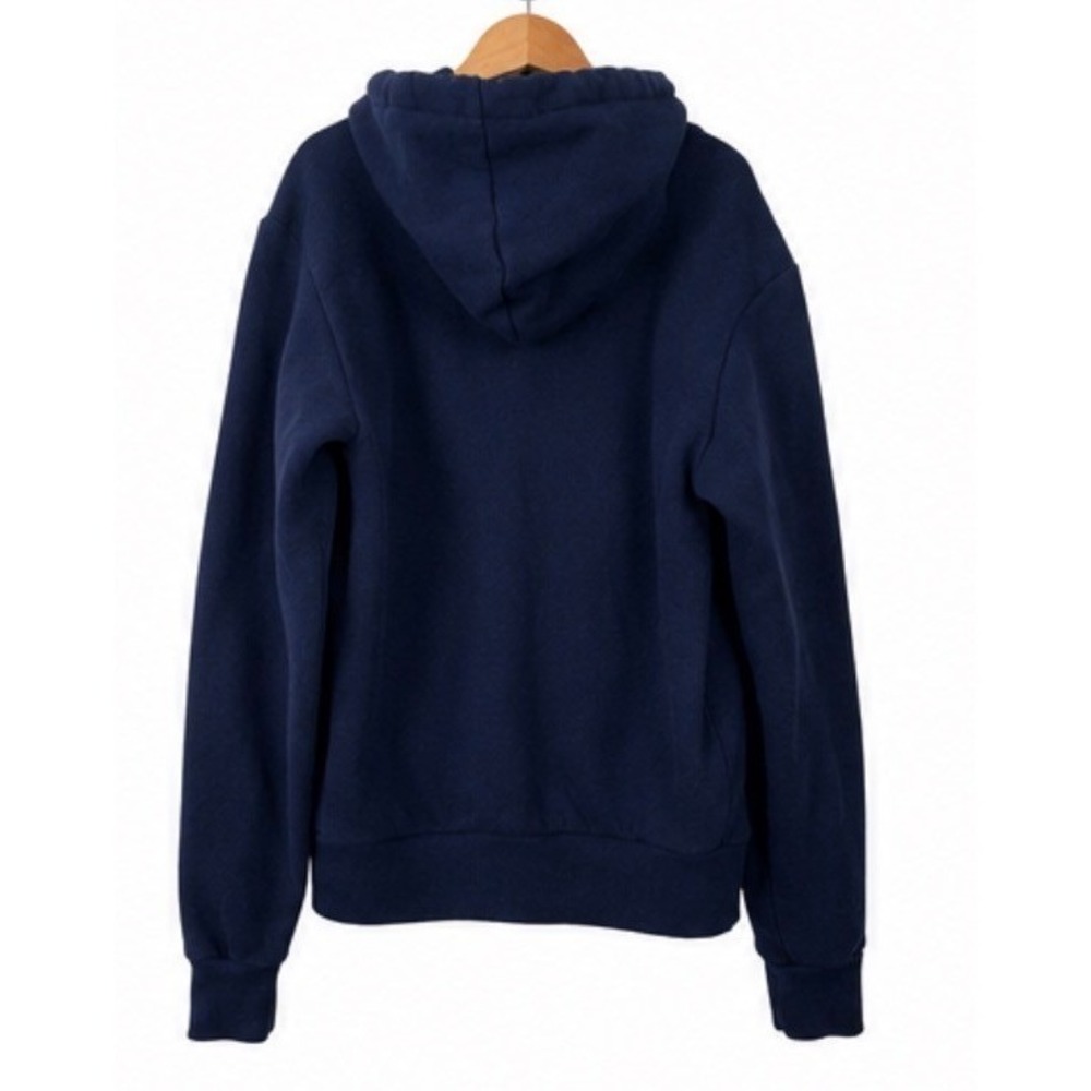 Lacoste Hoodie Mens Size S Small Navy Blue EUC Classic Fit Cotton Blend Logo - Picture 3 of 8